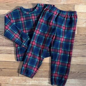 Gap fleece plaid pajamas